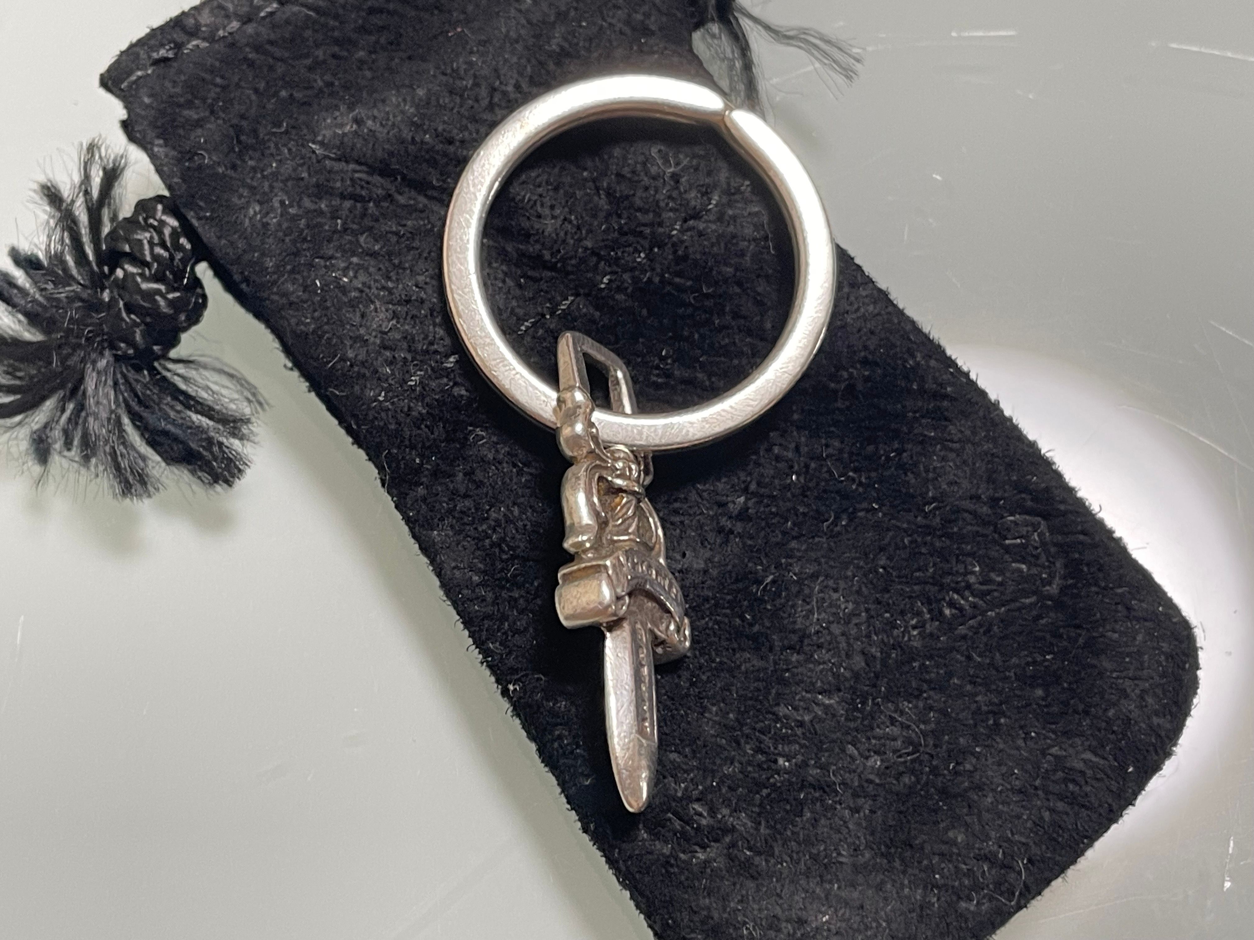 Chrome Hearts # 5 Dagger Key Ring "Silver"