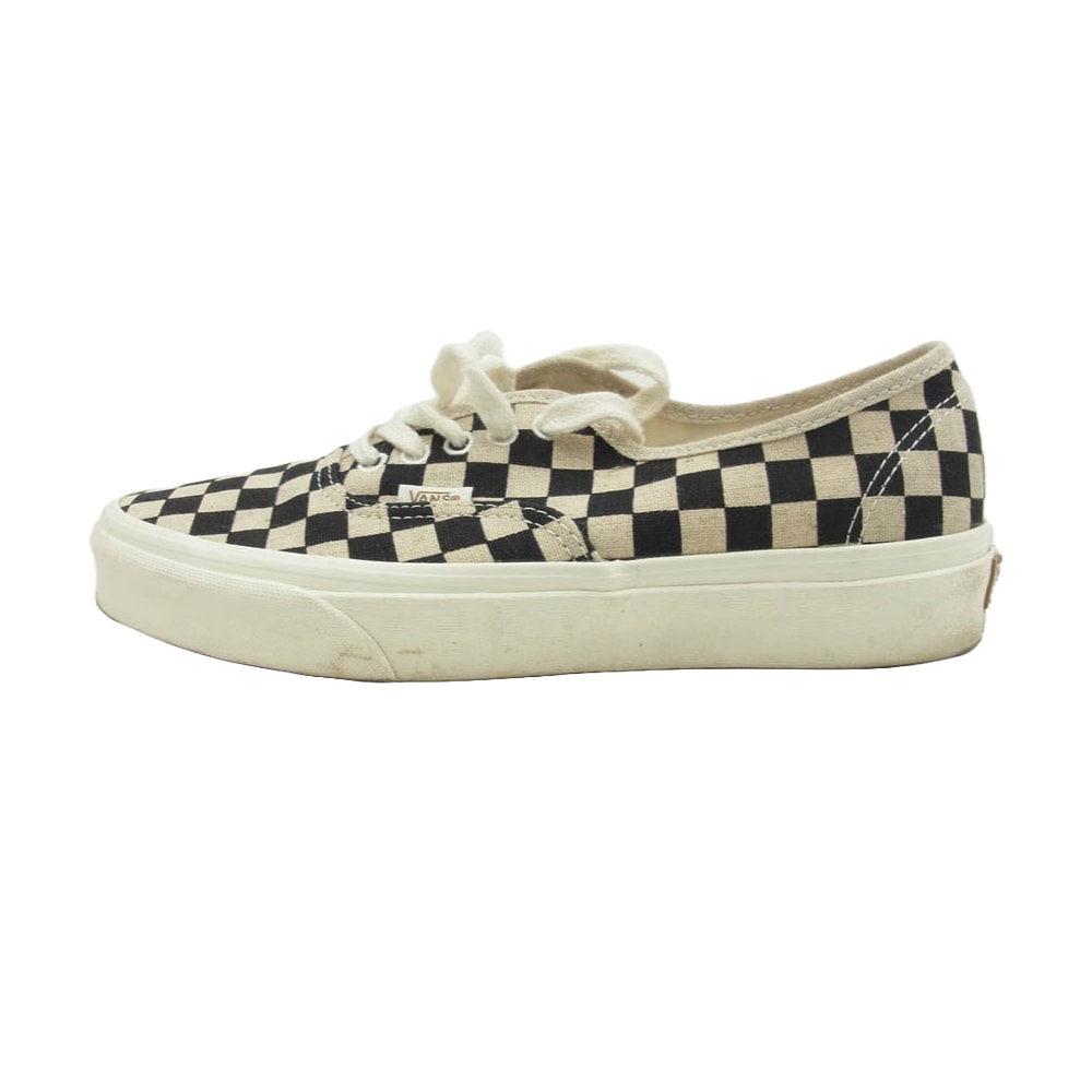 VANS バンズ スニーカー VN0A5KRD705 ECO Theory Checkerboard Authentic Black エコセオリーチェッカーボードオーセンティック ブラック スニーカー ブラック系 ホワイト系 25.5cm【中古】