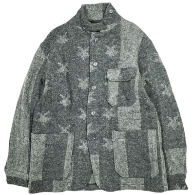 Engineered Garments x WOOLRICH エンジニアードガーメンツ ウールリッチ 別注 アメリカ製 BENSON JACKET - Stars and Stripes ベンソンジャケット 星条旗 S Dark Grey アウター
