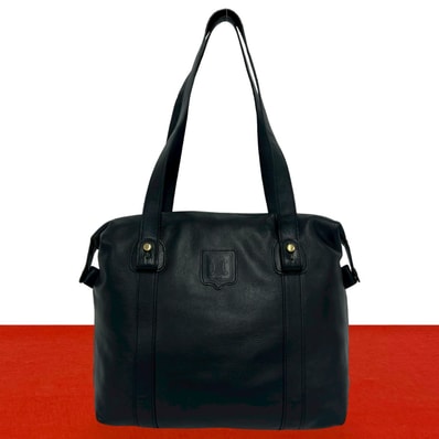 CELINE セリーヌ トリオンフ ロゴ レザー トートバッグ ブラック
34512