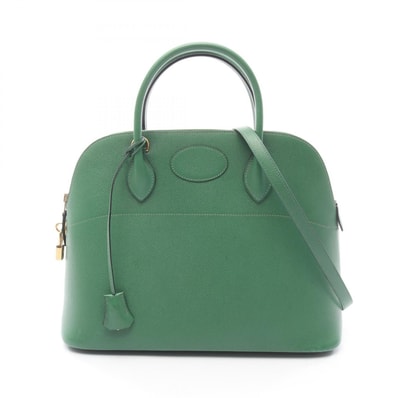 エルメス HERMES ボリード35 ハンドバッグ バッグ クシュベル クシュベル ○Y刻印(1995年製造) レディース グリーン系 【中古】