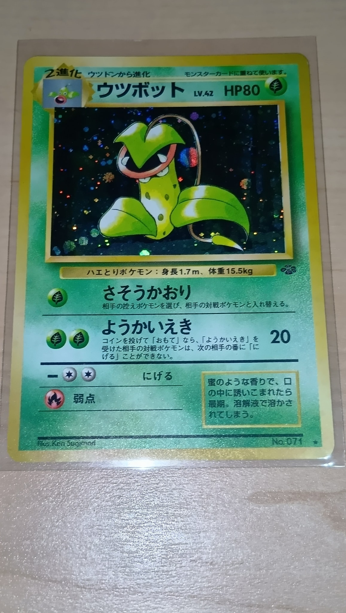 ウツボット R: 旧裏 [PMCG2 No.071](拡張パック「ポケモンジャングル」)