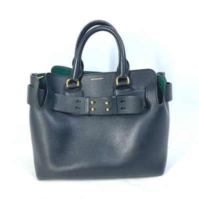 バーバリー BURBERRY ロゴ ベルトバッグ 4076733 ハンドバッグ カバン 肩掛け 2WAY ショルダーバッグ レザー ブラック
