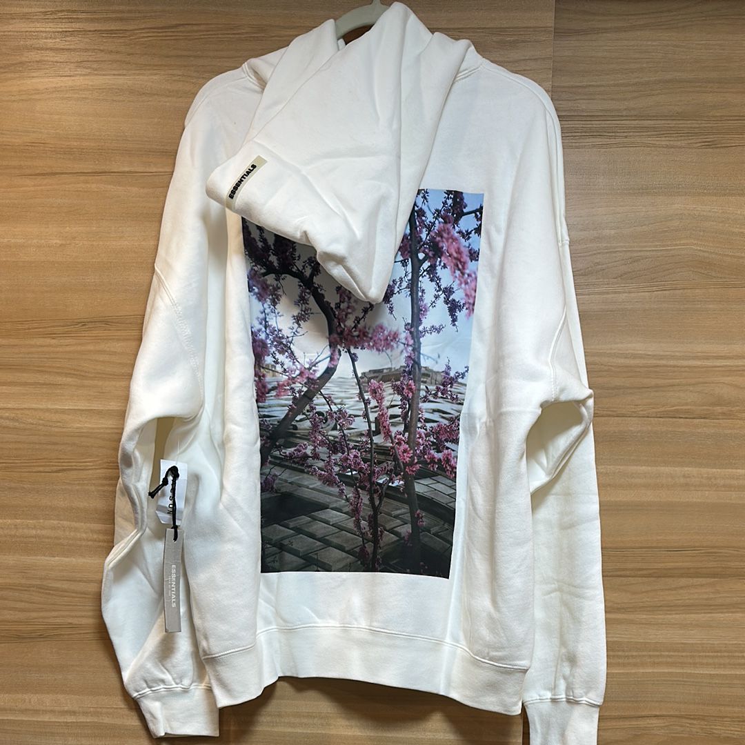 FEAR OF GOD ESSENTIALS Photo Pullover Hoodie "White"