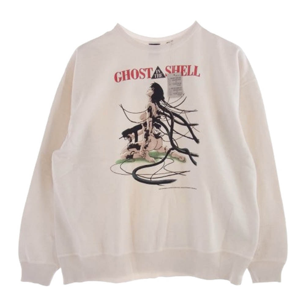SAINT MICHAEL セントマイケル スウェット 25SS SM-HR8-0000-C10 攻殻機動隊 GS CRW N SWT GST IN THE S クルーネック スウェット ゴーストインザシェル トレーナー XLサイズ 【極上美品】【中古】