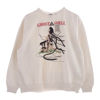 SAINT MICHAEL セントマイケル スウェット 25SS SM-HR8-0000-C10 攻殻機動隊 GS CRW N SWT GST IN THE S クルーネック スウェット ゴーストインザシェル トレーナー XLサイズ 【極上美品】【中古】