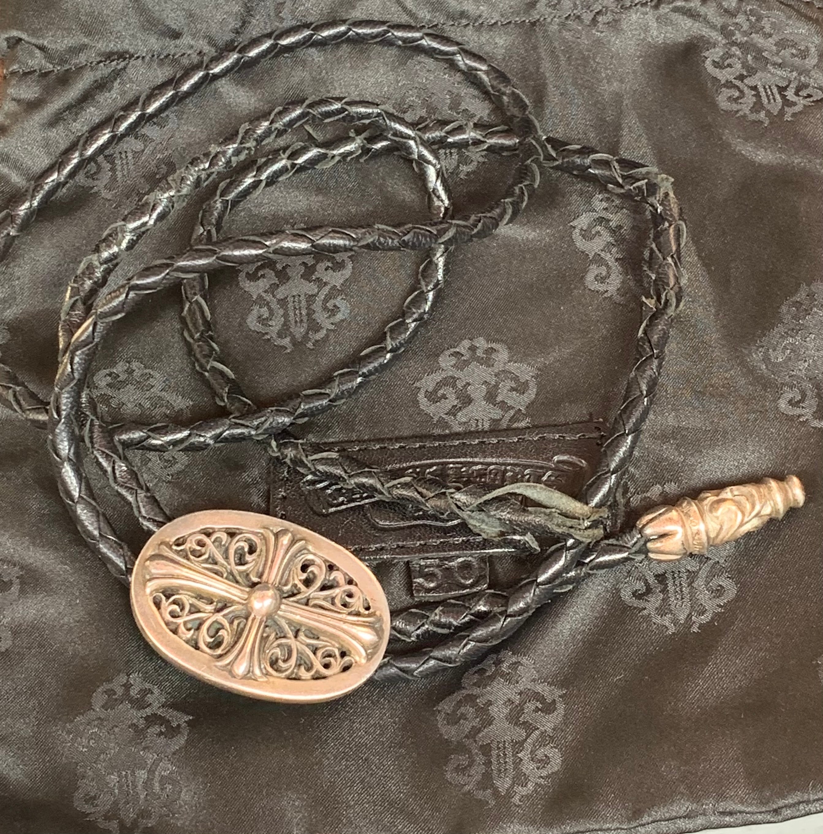 Chrome Hearts Tiny Classic Oval Loop Tie "Silver"