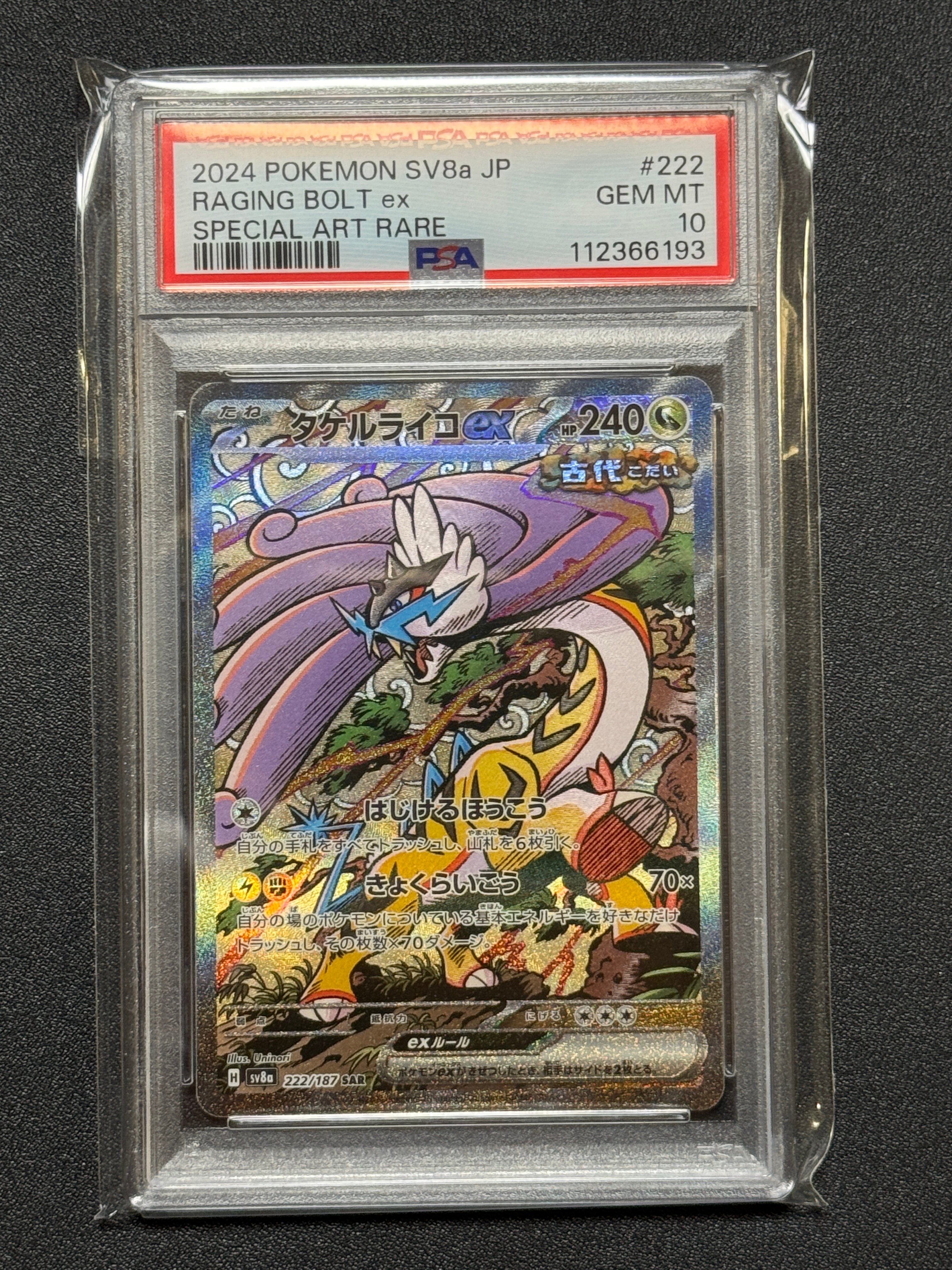 タケルライコex SAR [SV8a 222/187](ハイクラスパック「テラスタルフェスex」)