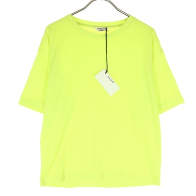 AURALEE オーラリー 日本製 Ron Herman ロンハーマン コラボ 半袖 ラスタープレーティング Tシャツ ライムグリーン系