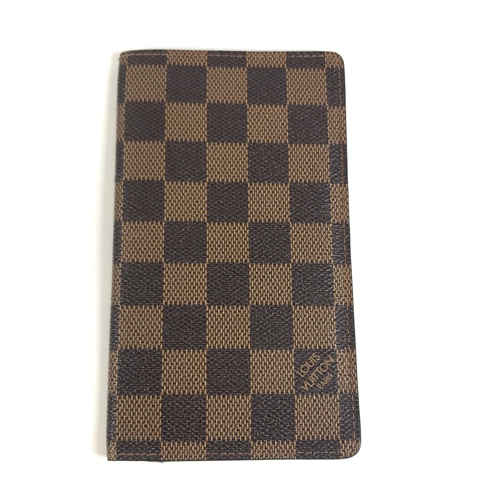 ルイヴィトン LOUIS VUITTON アジェンダポッシュ R20703 ダミエ システム手帳 2つ折り ステーショナリー 手帳カバー ダミエキャンバス エベヌ ブラウン
