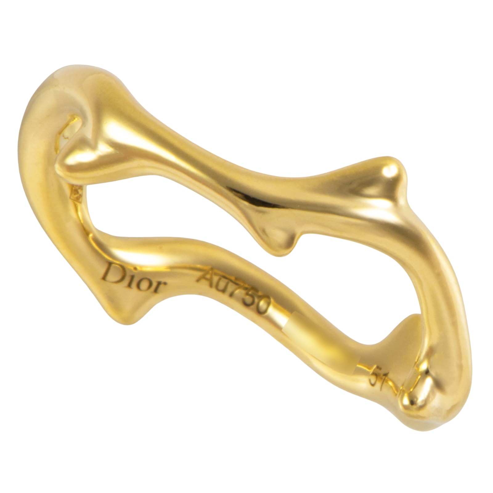 Dior ディオール ボワ ドゥ ローズ  リング JBDR95001 指輪 11号 K18YG ゴールド【中古】