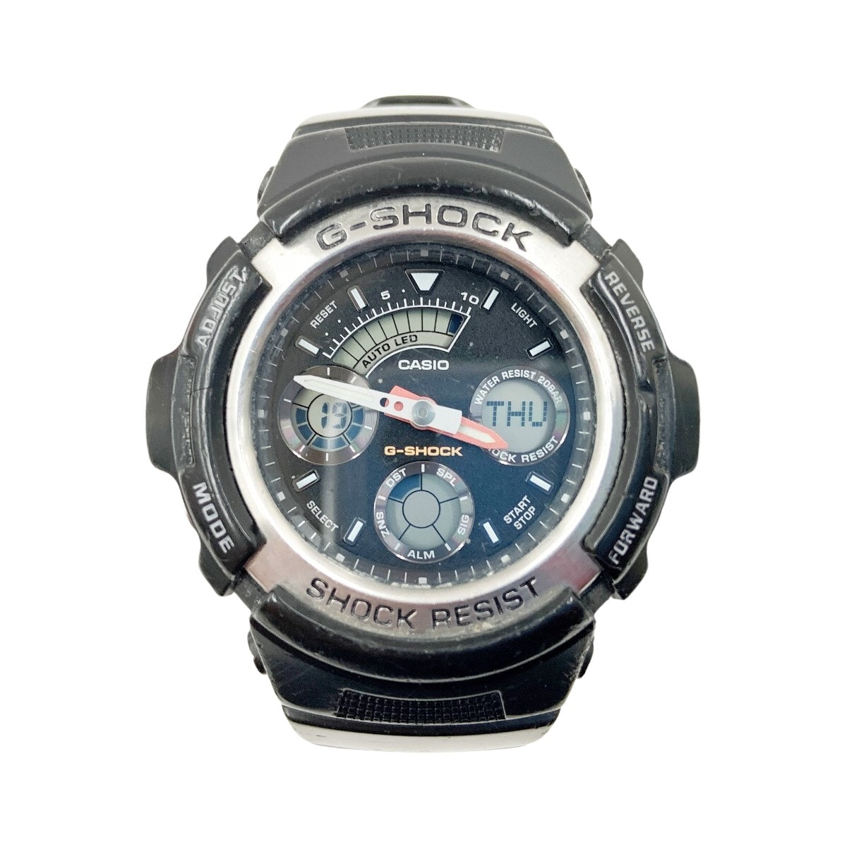 〇〇CASIO カシオ ショック デジアナ クォーツ腕時計 AW-590-1AJF  ブラック
