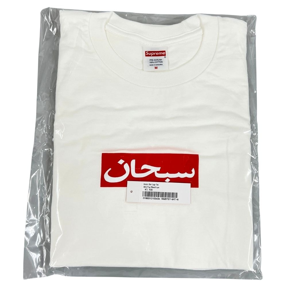 SUPREME シュプリーム 26SS Arabic Box Logo Tee アラビック ボックスロゴ Tシャツ 45162