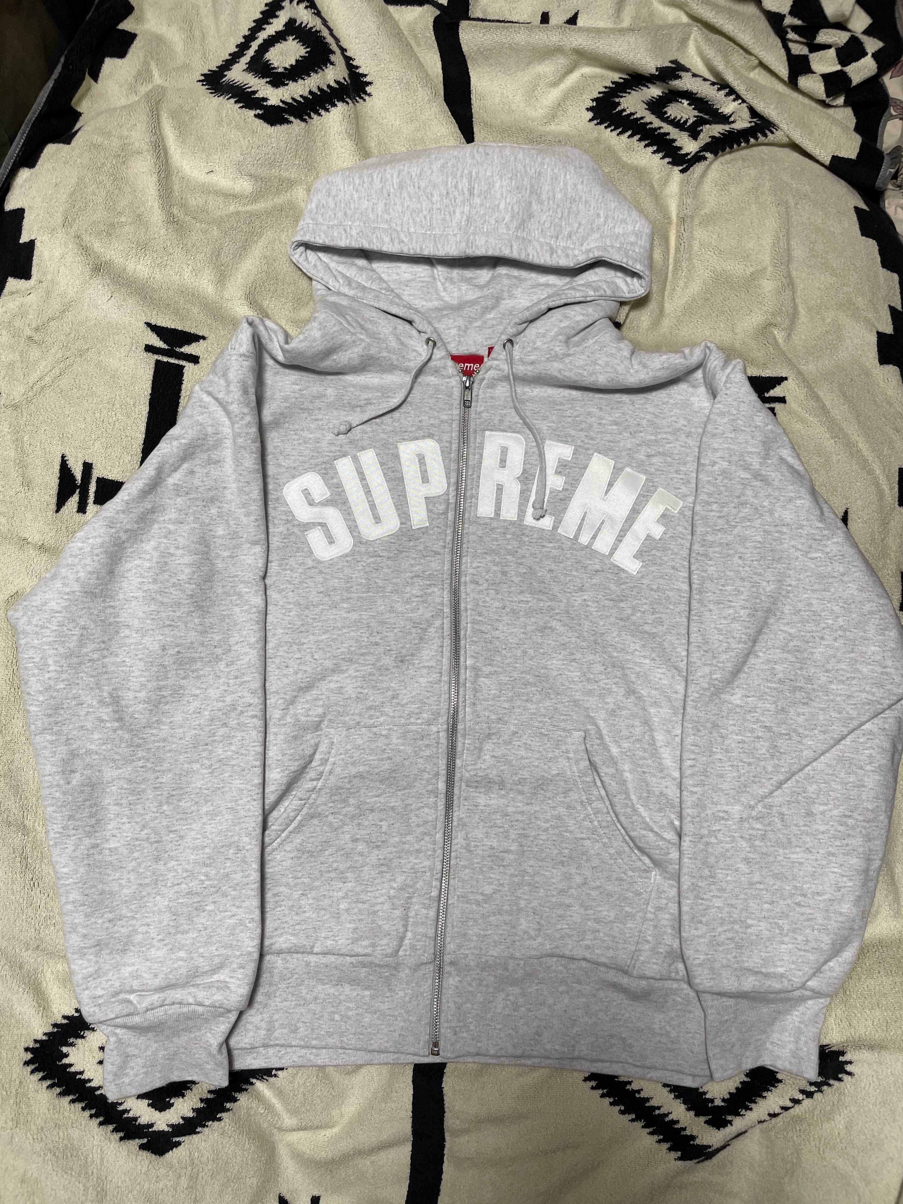 Supreme Arc Thermal Lined Zip Up Hooded Sweatshirt (25AW) "Ash Grey"