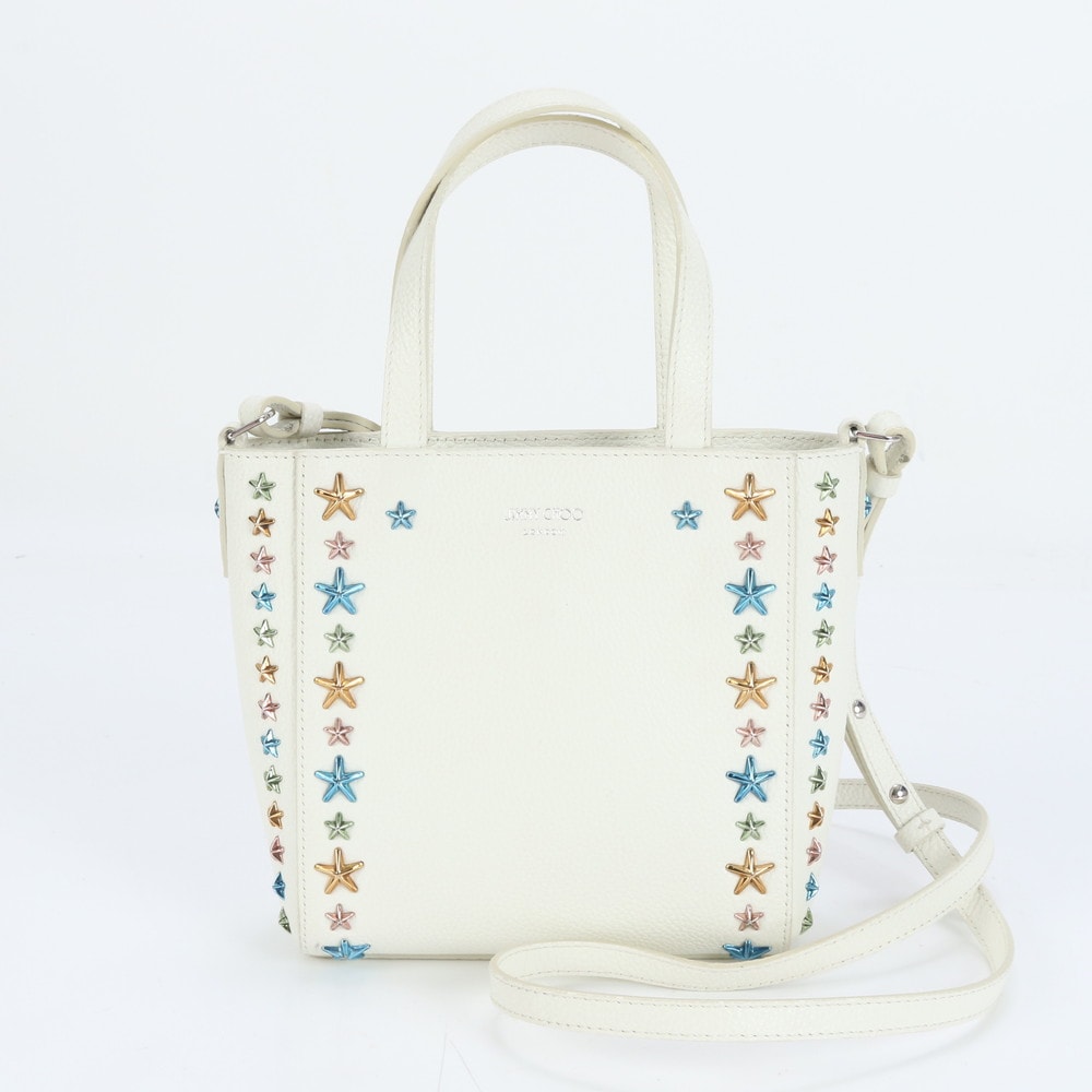 ■極美品 ジミーチュウ ミニ ペガシ スター スタッズショルダーバッグ