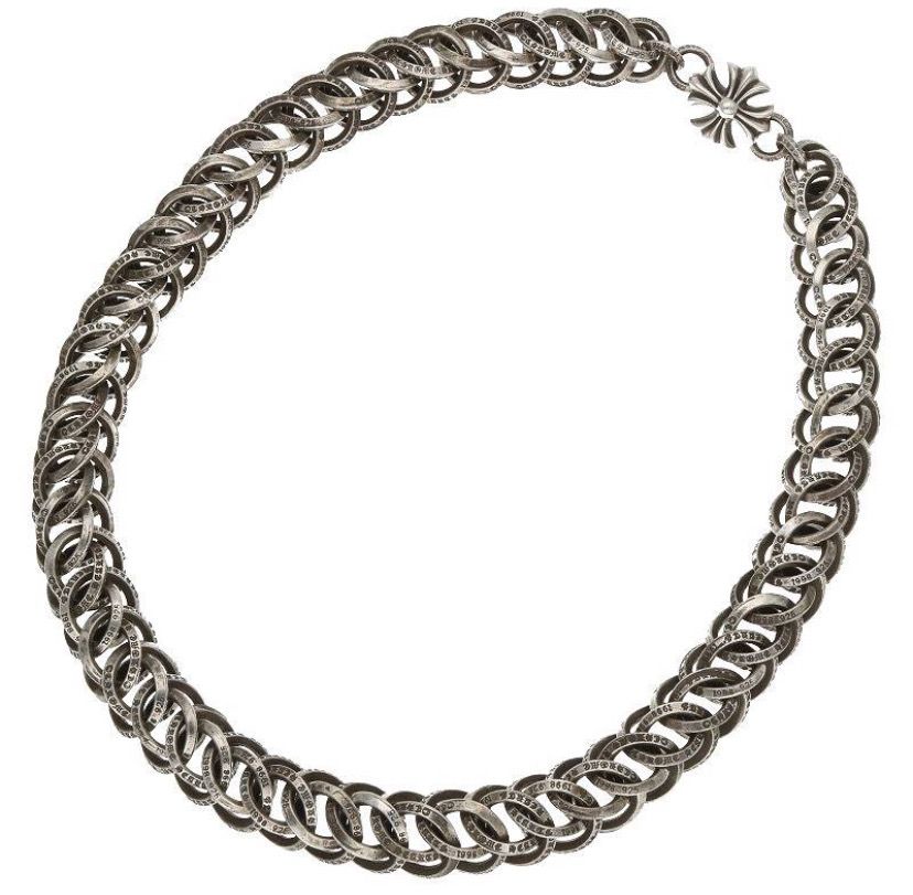 Chrome Hearts B Ring Necklace "Silver"