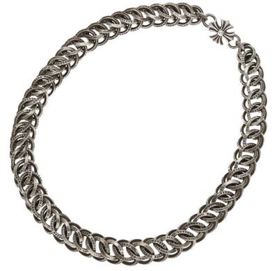 Chrome Hearts B Ring Necklace "Silver"