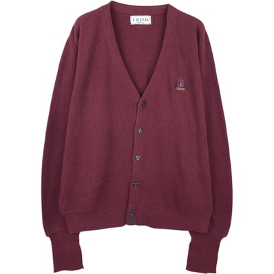 古着 90年代 ラコステ LACOSTE IZOD アクリルニットカーディガン USA製 メンズM相当 ヴィンテージ/eaa627633