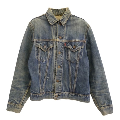 Levi's リーバイス デニムジャケット 70505 4th small e ケアタグ デニム ジャケット インディゴブルー系 サイズ表記なし【中古】