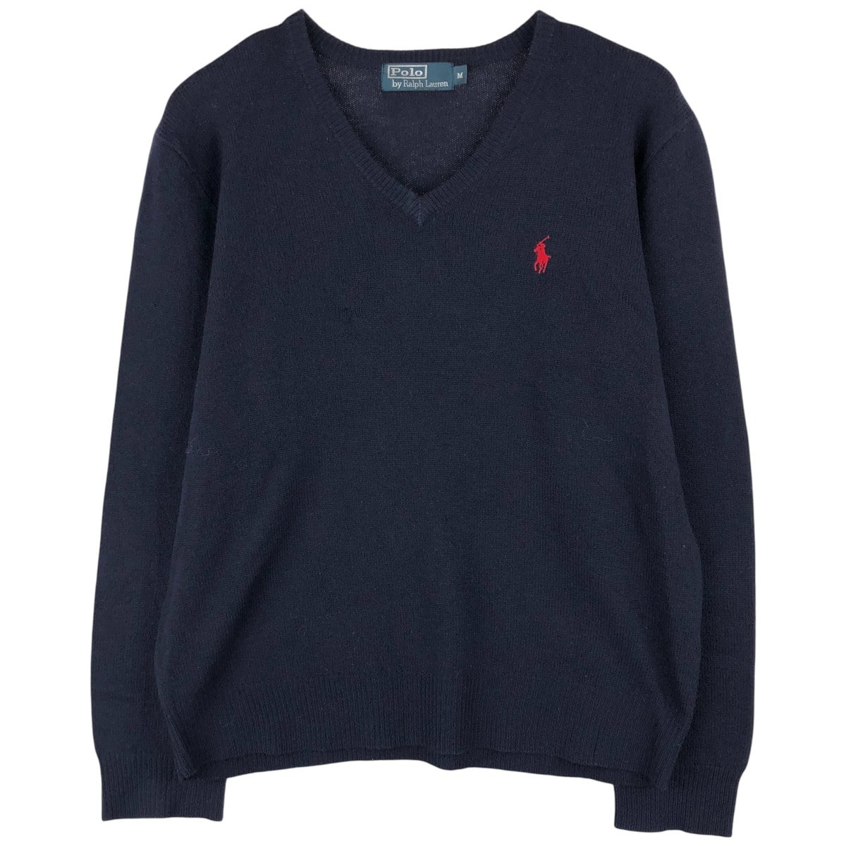 古着 ラルフローレン Ralph Lauren POLO by Ralph Lauren Vネック ラムウールニットセーター メンズM相当/eaa599643
