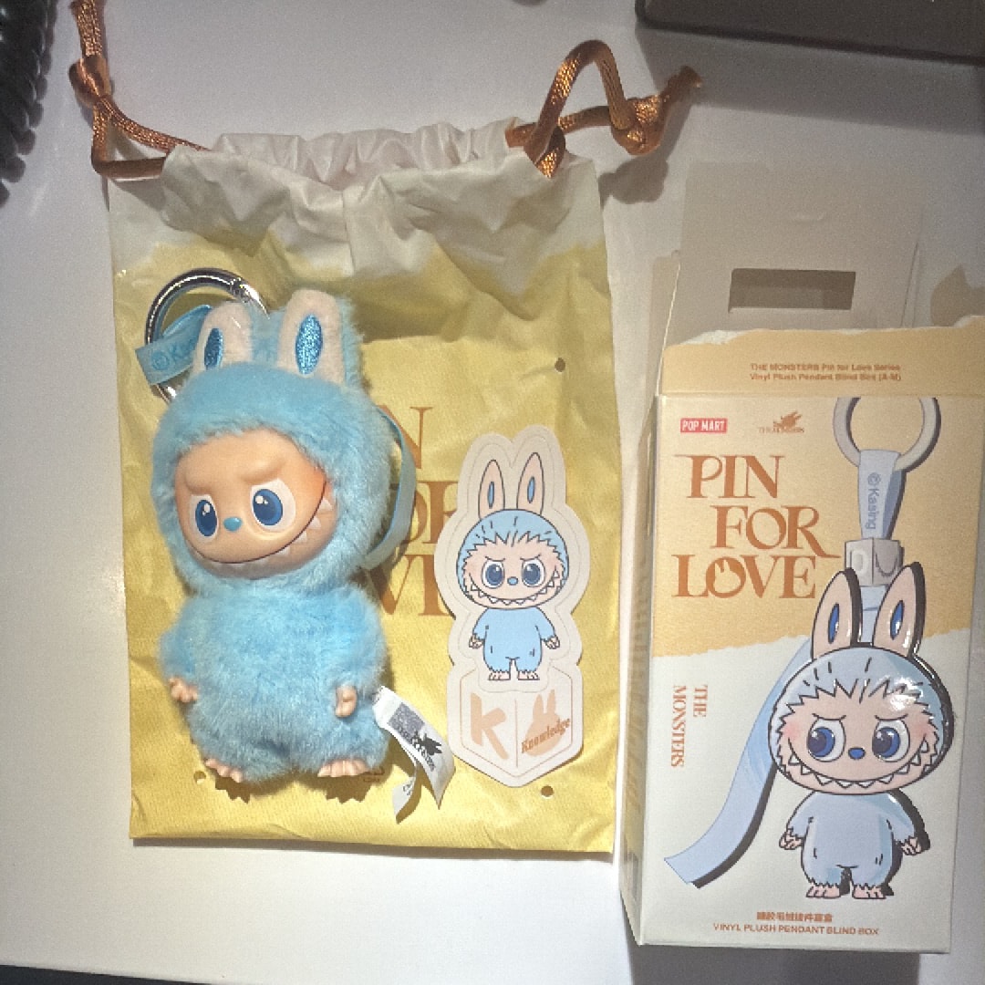 POP MART THE MONSTERS (LABUBU) Pin for Love Series-Vinyl Plush Pendant (A-M) K