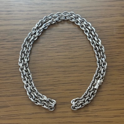 Chrome Hearts Paper Chain Necklace "Silver"