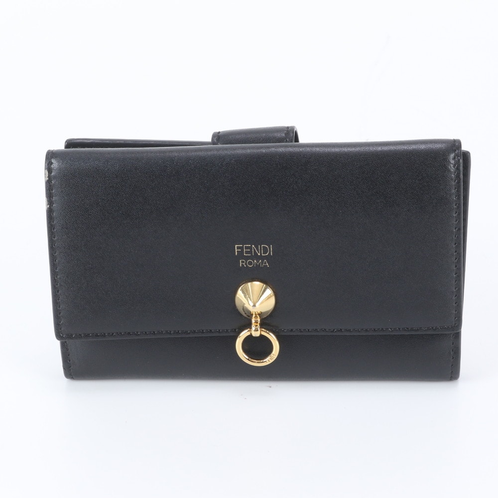 ■極美品 フェンディバイザウェイ 三つ折り 財布 レザー