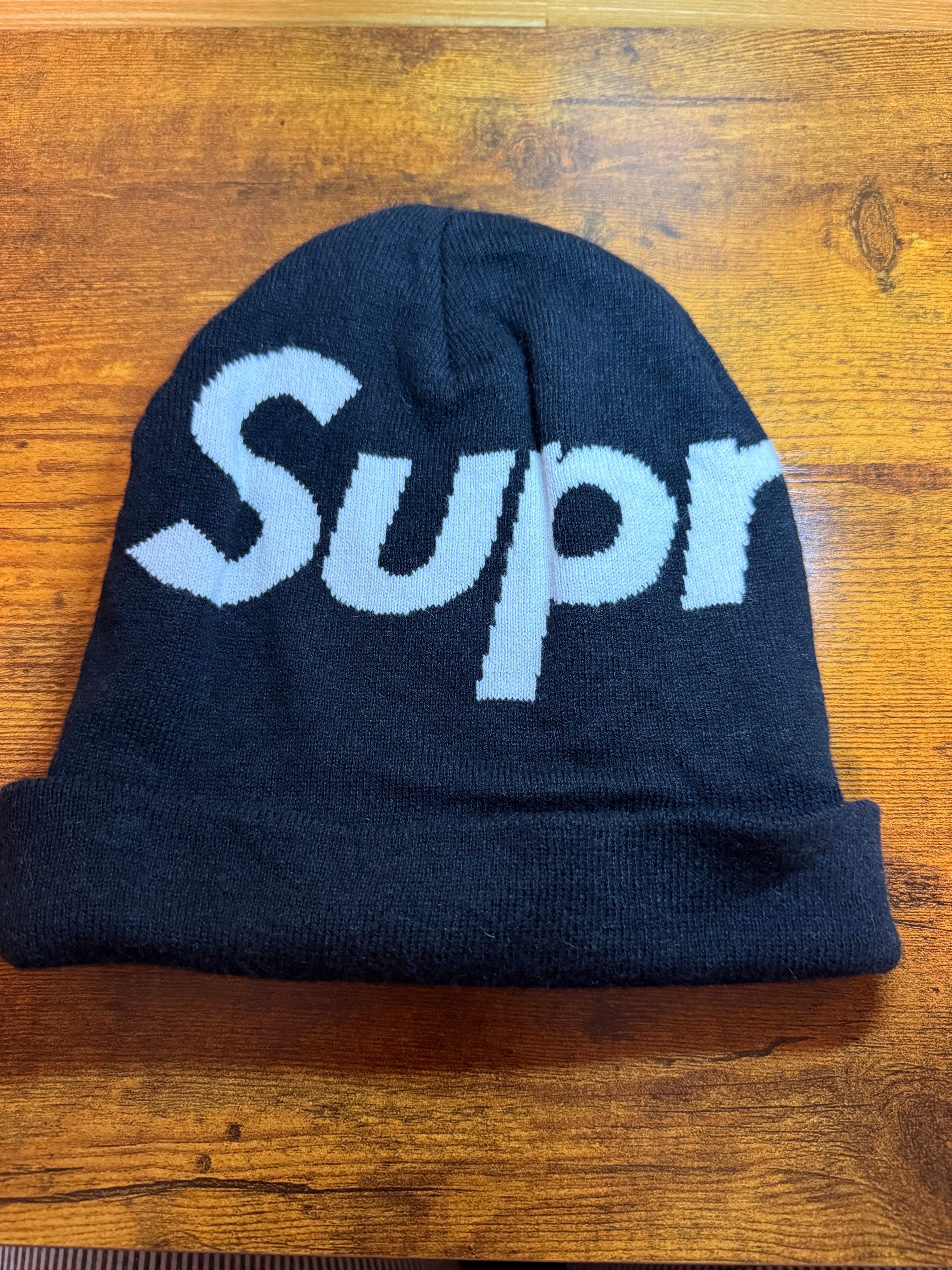 Supreme Big Logo Beanie "Black" (23FW)