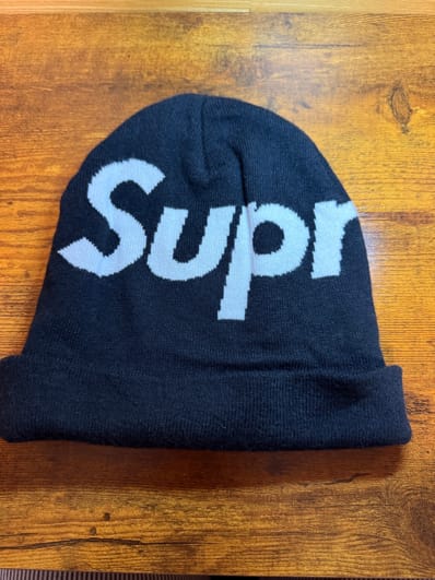 Supreme Big Logo Beanie "Black" (23FW)