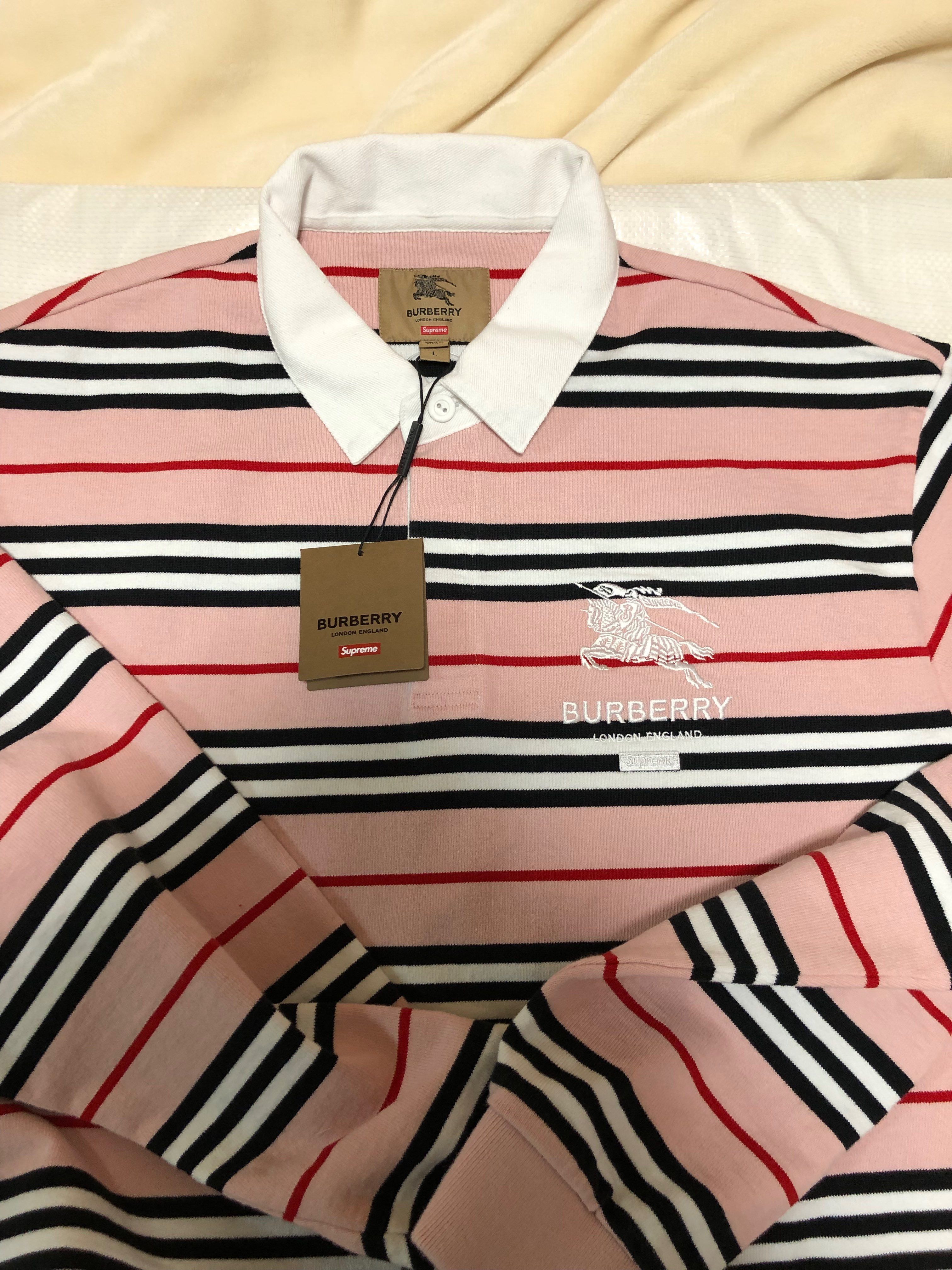 Supreme / Burberry Rugby "Pink"