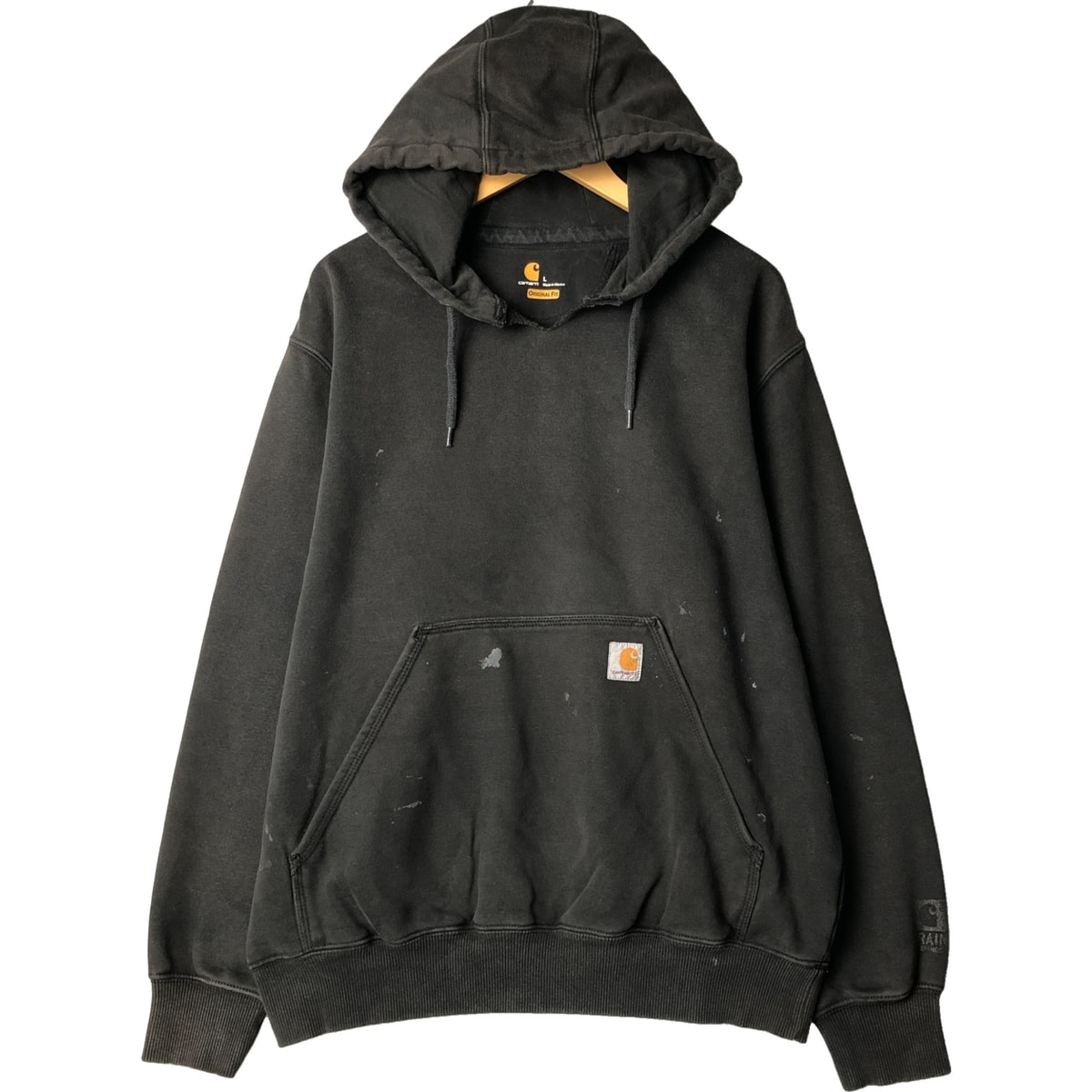 古着 カーハート Carhartt ORIGINAL FIT ペイント スウェットプルオーバーパーカー メンズXL相当/eaa545933