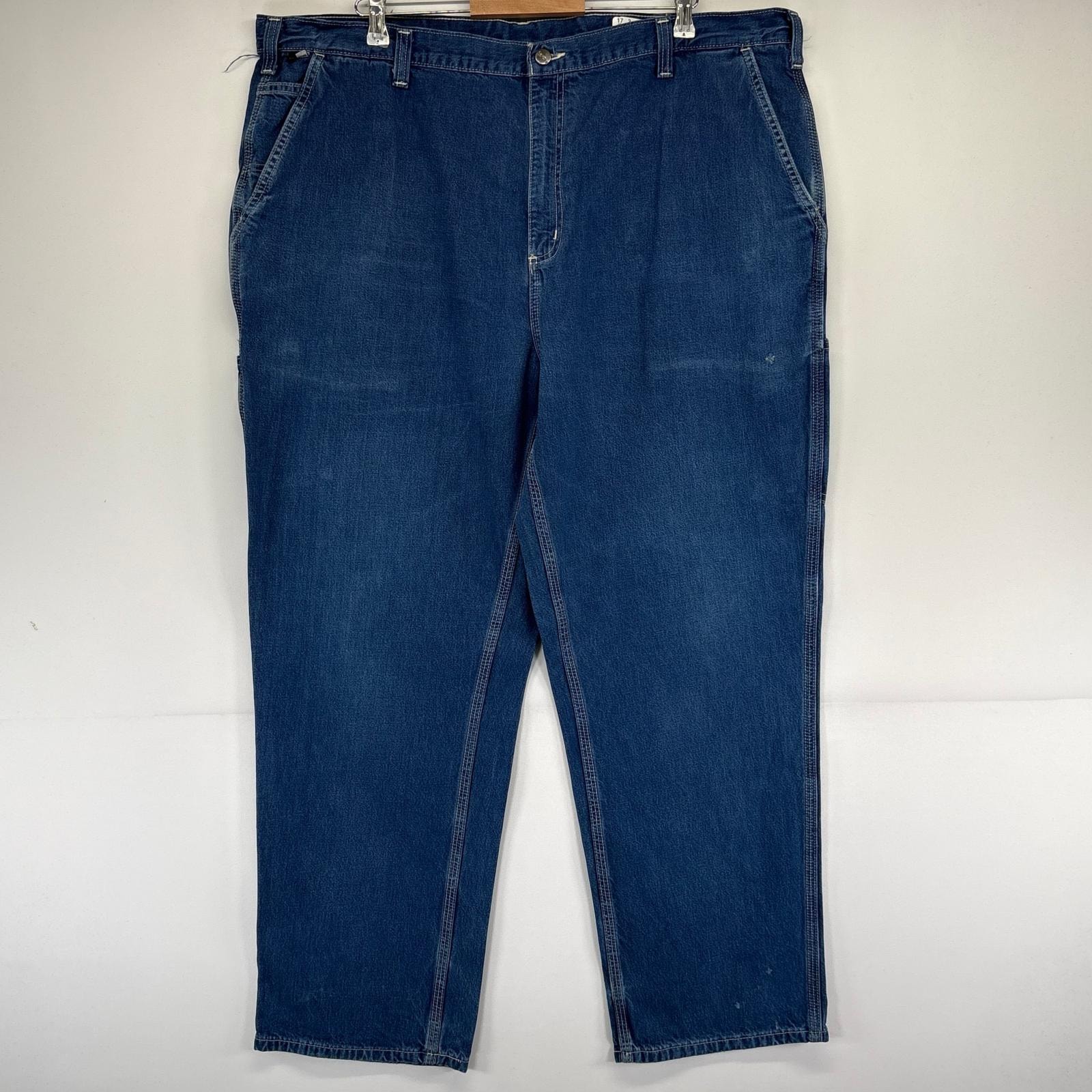 古着 カーハート Carhartt デニム パンツ デニムパンツ ジーパン 大きいサイズ ワークパンツ ビッグサイズ W46×L32  ブルー系 メンズ