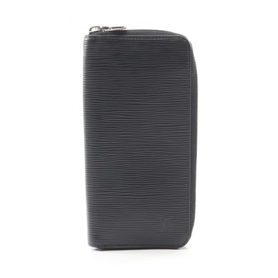 ルイ・ヴィトン LOUIS VUITTON ジッピー ウォレット ヴェルティカル ラウンド長財布 財布 レザー エピ ノワール メンズ ブラック系 M60965 【中古】