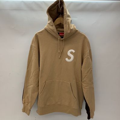 Supreme S Logo Split Hooded Sweatshirt "Tan"
