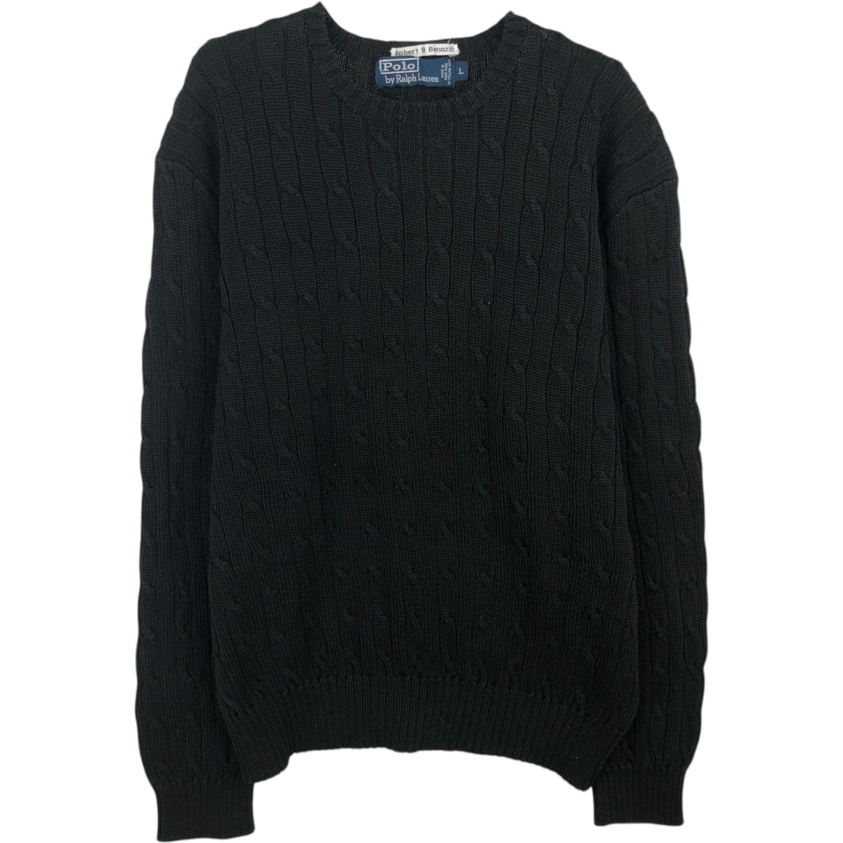 古着 ラルフローレン Ralph Lauren POLO by Ralph Lauren ケーブル編み コットンニットセーター メンズL相当/eaa627105