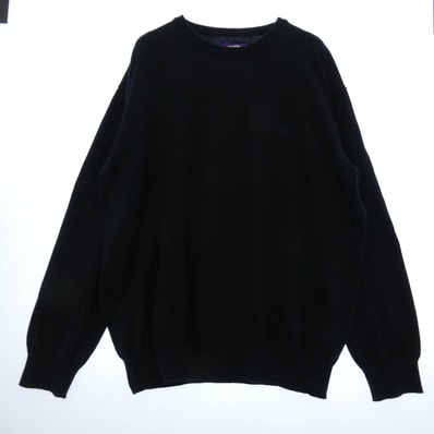 THE NORTH FACE ノースフェイス NT6900N PURPLE LABEL Pack Field Sweater COOLMAX パープルレーベル パック フィールド セーター クルーネックニット クールマックス L【中古】