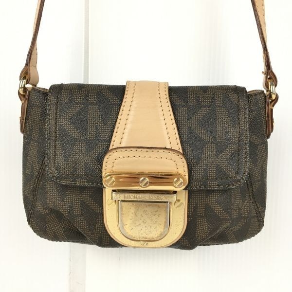 【お値下げ品】Michael Kors マイケルコース ディーバ ショルダーバッグ ショルダーバッグ 35R3G4DC5L レザー ブラック ゴールド金具  レディース【中古】 MICHAEL KORS - 【お値下げ品】Michael Kors マイケルコース ディーバ