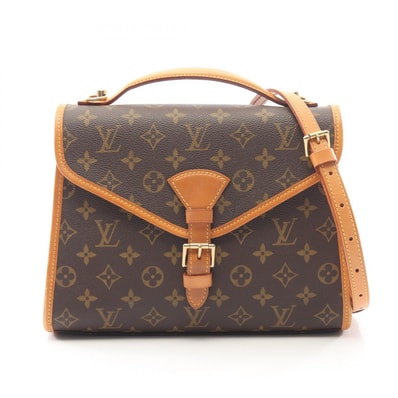 ルイ・ヴィトン LOUIS VUITTON ベルエア 2WAY ハンドバッグ バッグ PVCコーティングキャンバス レザー モノグラム レディース ブラウン系 M51122 【中古】