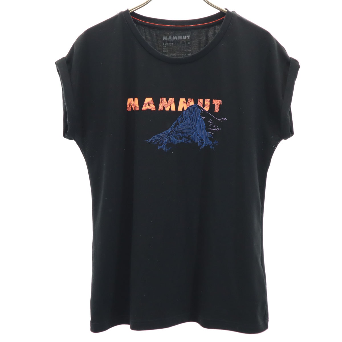 Mammut マムート フレンチスリーブ カットソー S ブラック アウトドア