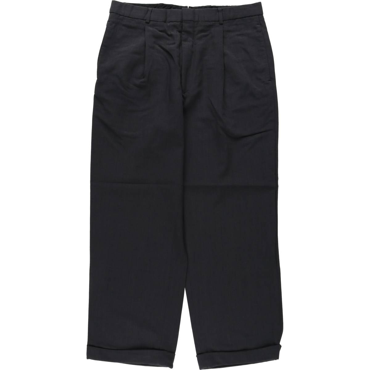 古着 ブルックスブラザーズ Brooks Brothers ワンタック ウールパンツ スラックス メンズw32相当/eaa634083