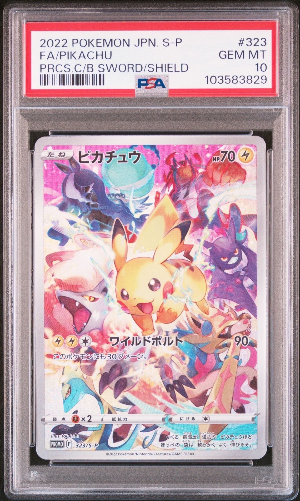 ピカチュウ: プロモ[323 S-P](プロモーションカード「プレシャス コレクターボックス ソード&シールド」)