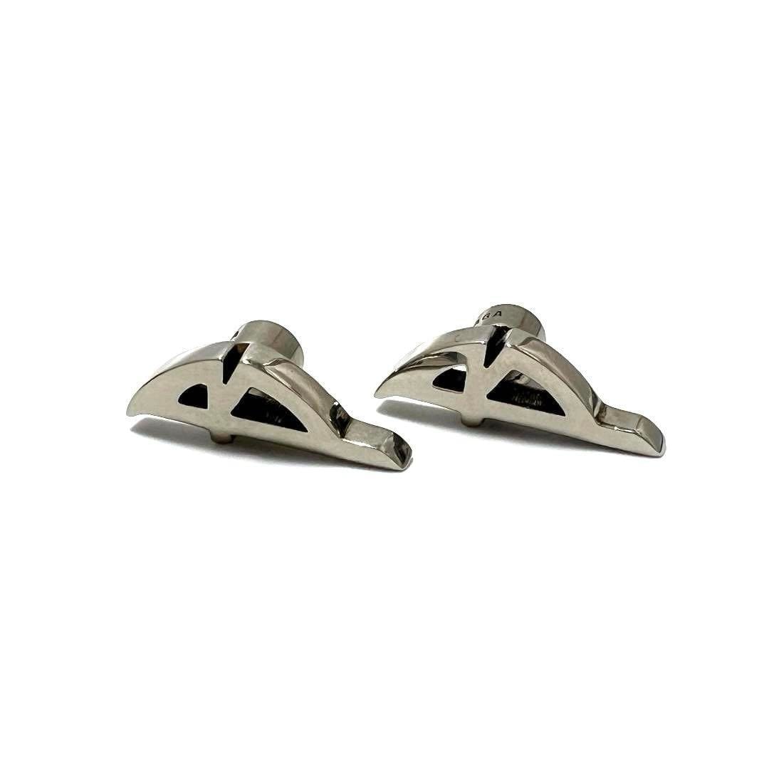 【超美品】バレンシアガ メンズ レディース タイポ ピアス Typo Metal
