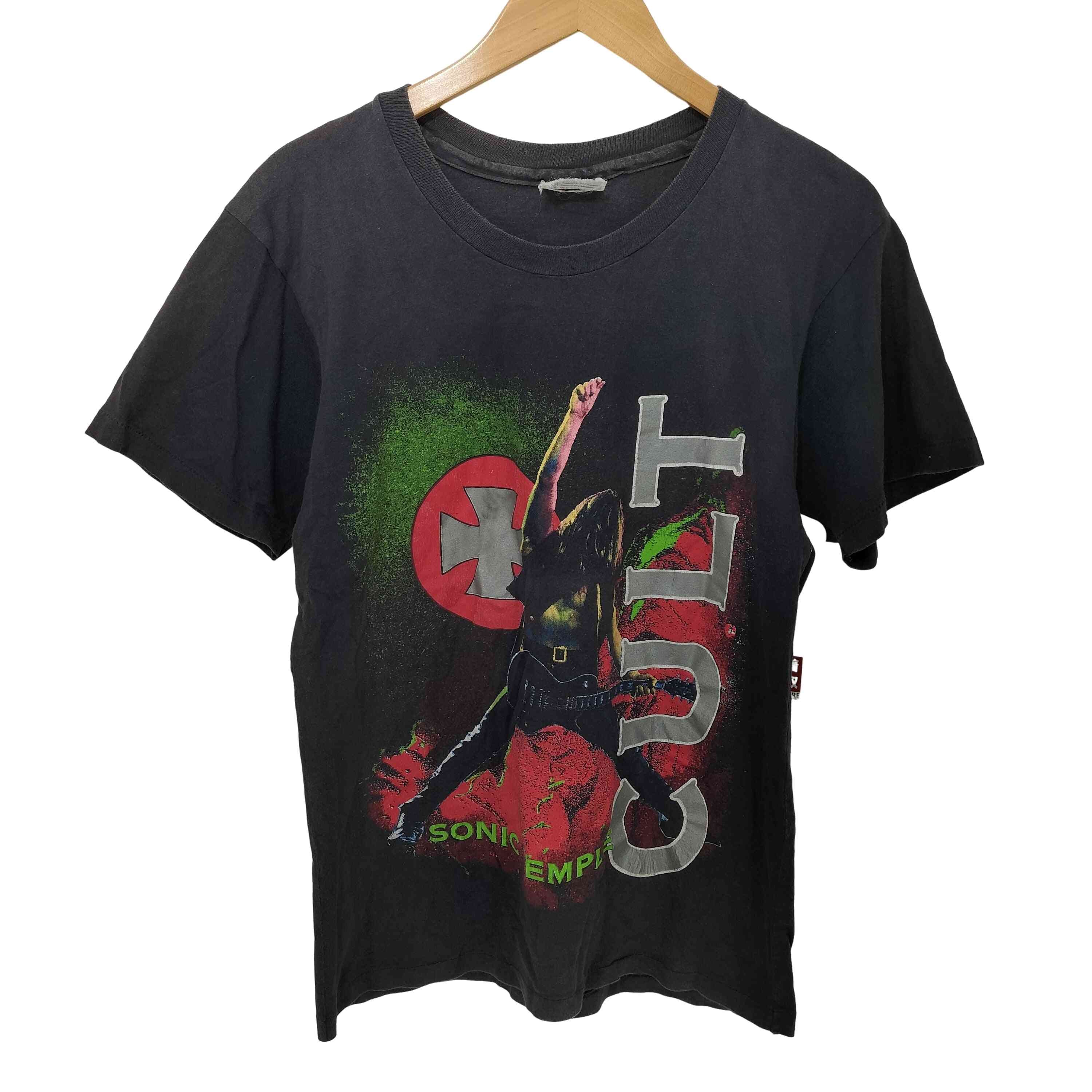 80-90s USA製 UK ハードロックバンド SONIC TEMPLE 裾/袖シングル Tシャツ【1141611310733】