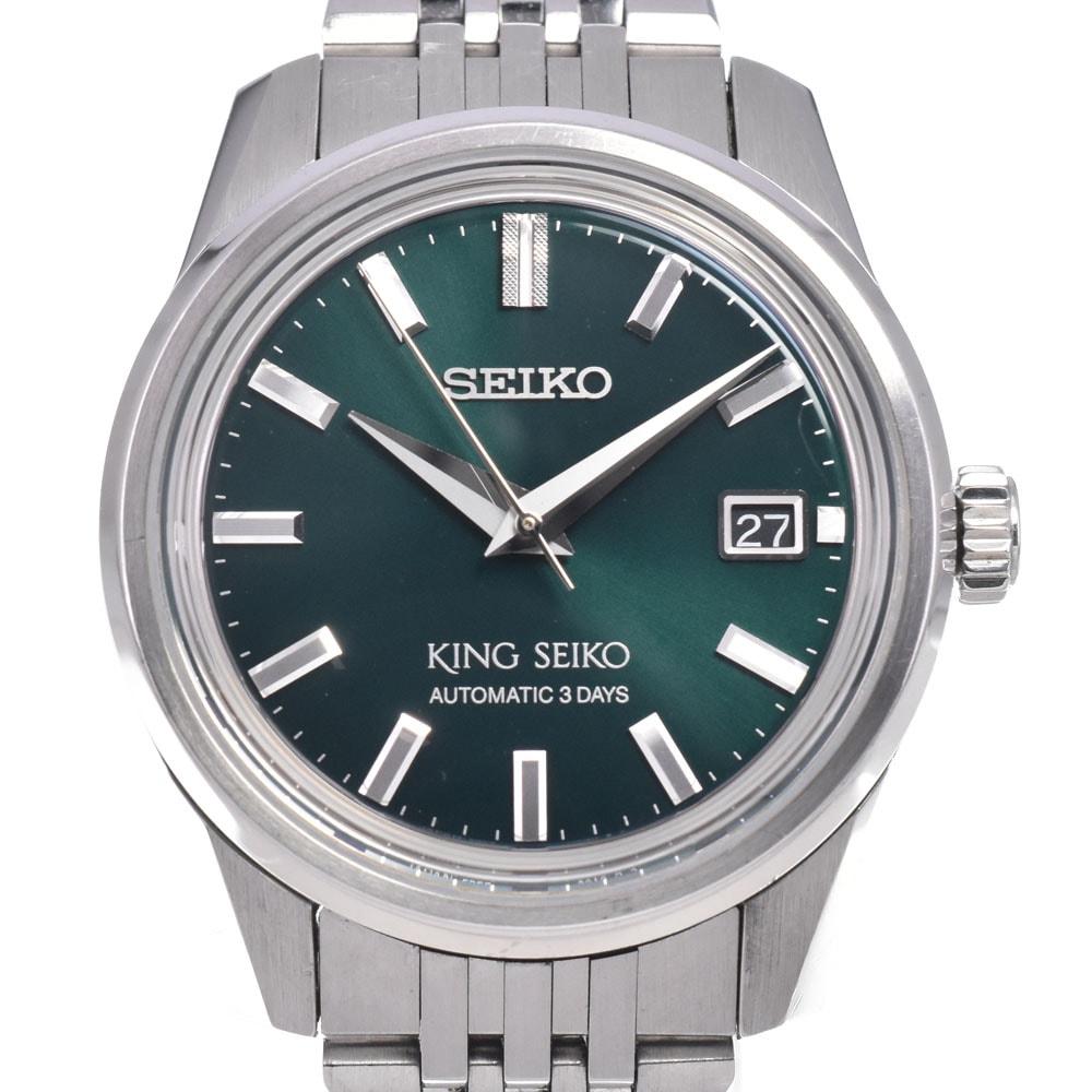セイコー SEIKO SDKS019/6R55-00A0 キングセイコー メカニカルキャリバー 6R55 グリーン 自動巻き メンズ 腕時計 I#150608