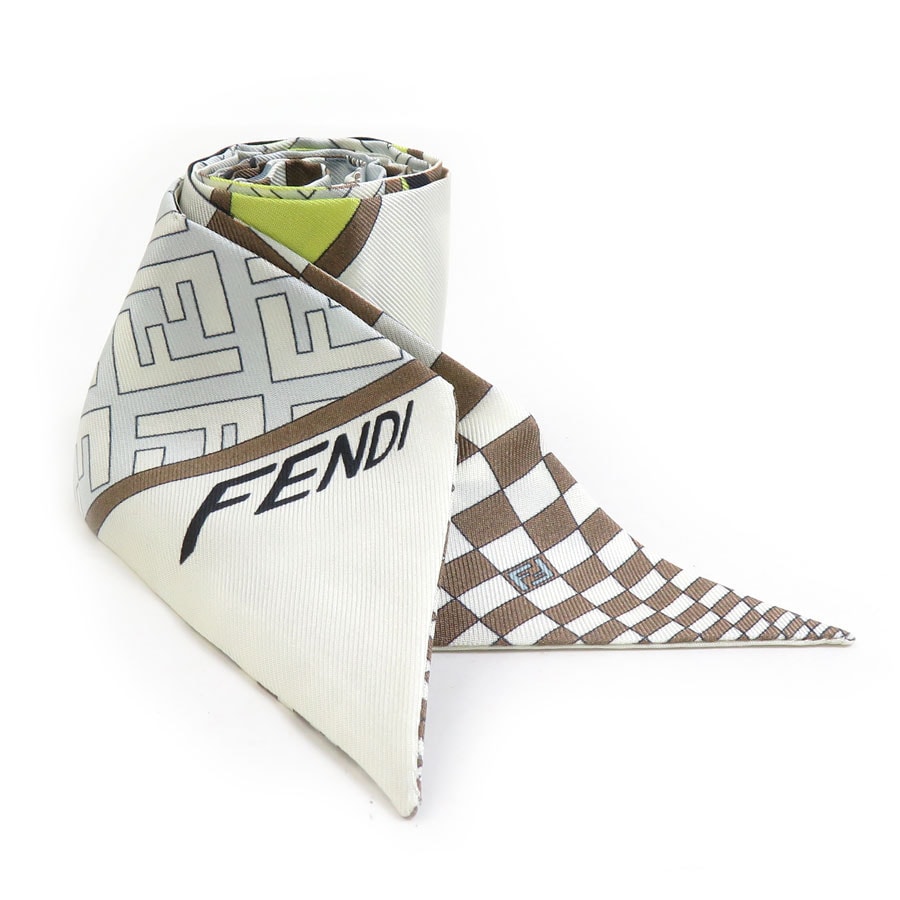 フェンディ FENDI スカーフ シルク マルチカラー レディース【中古】 e60743a