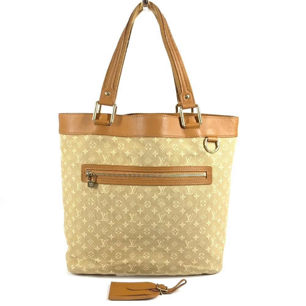 ルイヴィトン LOUIS VUITTON ルシーユGM ルシーユ GM M92683 モノグラムミニ カバン 肩掛け トートバッグ ショルダーバッグ モノグラムミニキャンバス ベージュ
