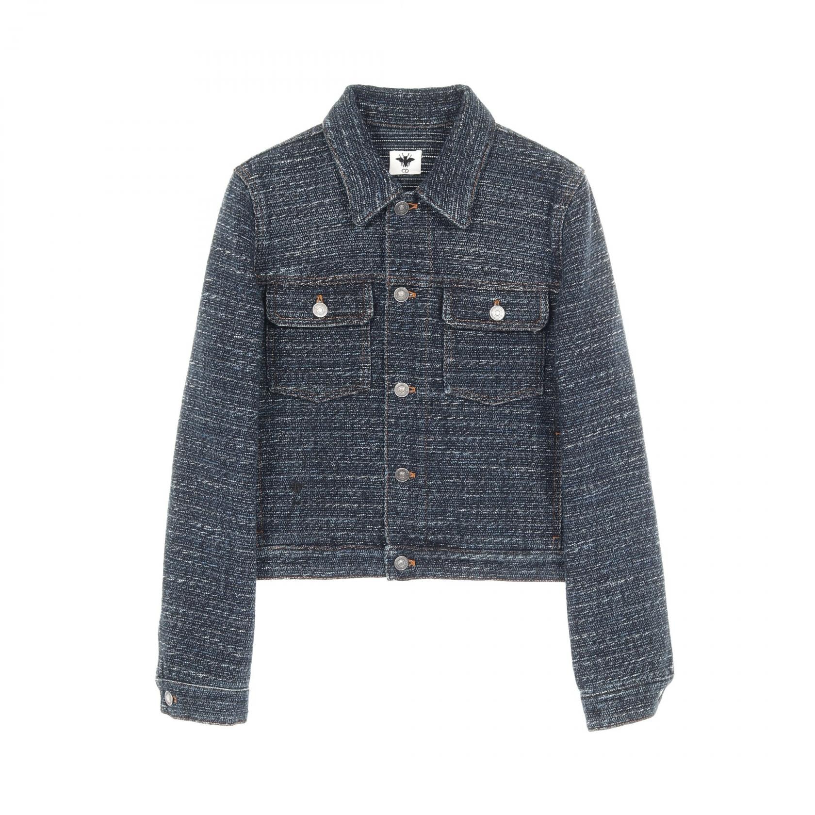 ディオール Dior BEE刺繍 衣料品 アウター コットン レディース ネイビー系 222V11A3514 【中古】