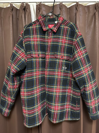 Supreme Quilted Plaid Flannel Shirt Supreme Quilted Plaid Flannel Shirt