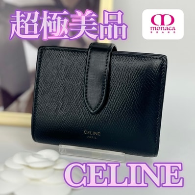 CELINE Medium Strap Wallet "Black"