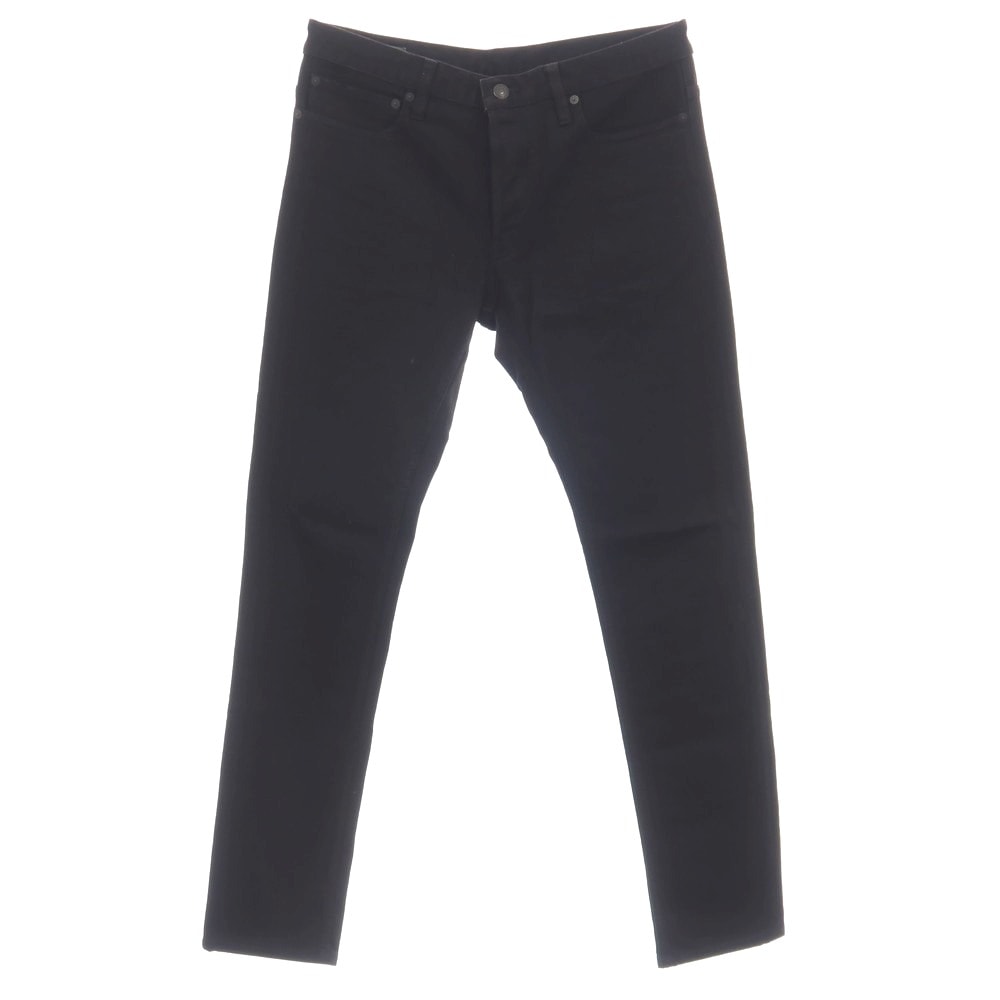 【中古】マインデニム MINEDENIM S.SLIM ストレッチ コットン デニムパンツ ブラック【サイズ10】【メンズ】